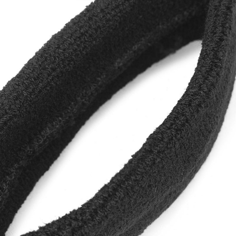 Mallofusa ? 10 PCS Cotton Sports Basketball Headband/Sweatband Head Sweat Band/Brace Gift Party Outdoor Activities (Black) - Image 2